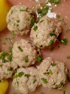 Hackfleischbällchen in Kohlrabi-Zitronenensauce Rezepthauptbild