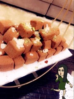 صورة لوصفة حلى مكعبات الجوزاء