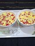 Mix Fruits custard pudding