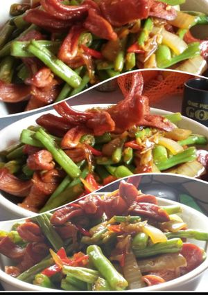 Foto resep Sosis buncis tumis