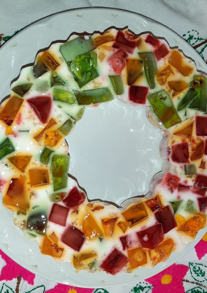 Una foto de Gelatina de mosaico