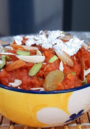A picture of Gajar Halwa.