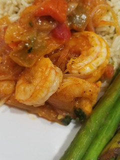A picture of Sofrita Shrimp.