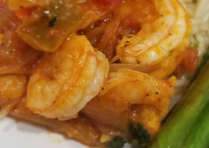 Steps to Prepare Super Quick Homemade Sofrita Shrimp