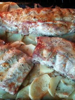 Una foto de Costillas mostaza y soja