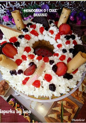 Foto resep Monogram o (cake banana)