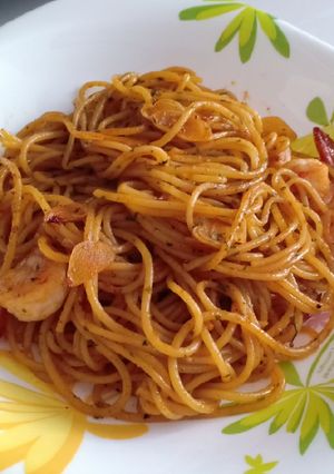 Foto resep Prawn Spaghetti