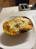 Buffalo Chicken Spaghetti Squash