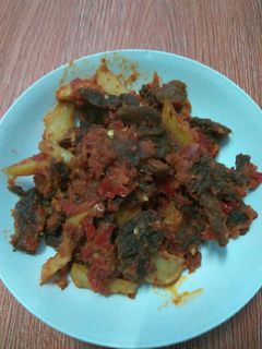 Foto resep Sambal Dendeng Batokok + kentang