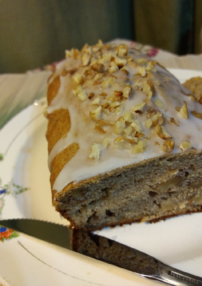 Una foto de Budín integral de banana y nuez