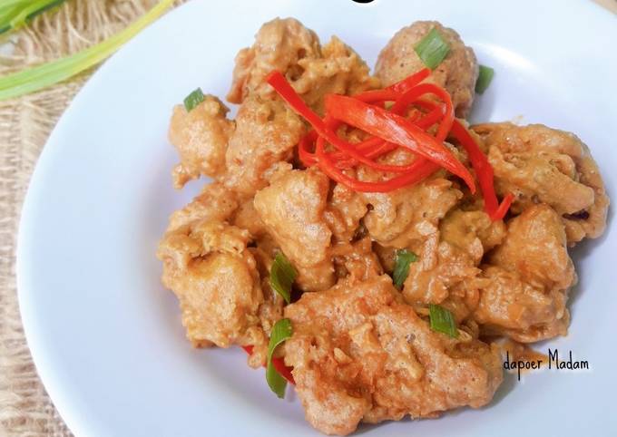 Bagaimana Membuat AYAM GORENG SAUS TELUR ASIN - Mudah dan Simple Anti Gagal