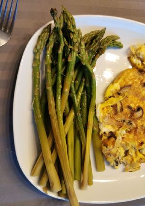Une photo de Cuisson des asperges à l'anglaise