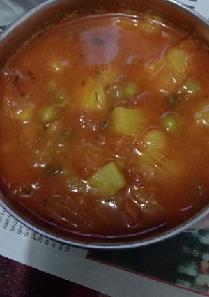 आलू मटर (Aloo matar recipe in hindi) रेसिपी मुख्य फोटो