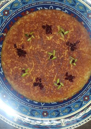 عکسی از دستور ته چین مرغ