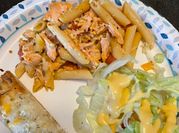 A picture of baked fish fillets