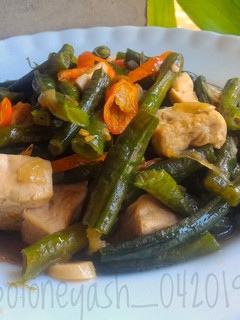 Foto resep (135).Oseng Tahu Kacang Panjang