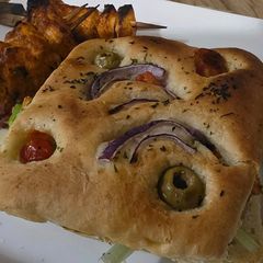 A picture of Herbed pocket sandwich bread.