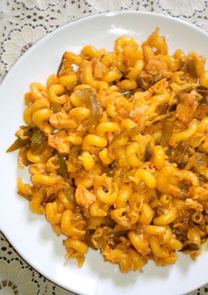 A picture of Masala macaroni.