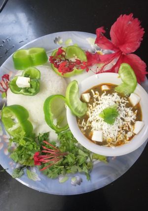 A picture of Palak Paneer.