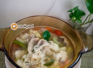 Gambar Sup Ayam Enoki