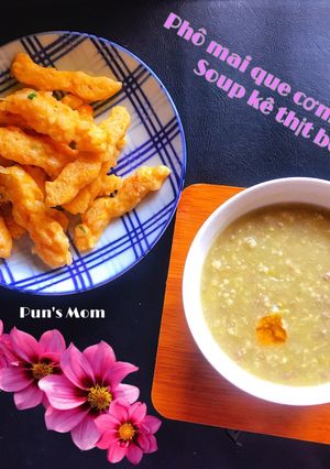 Hình của món Phô mai que cơm nguội.