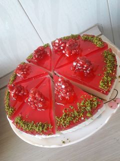 عکسی از دستور چیز کیک انار