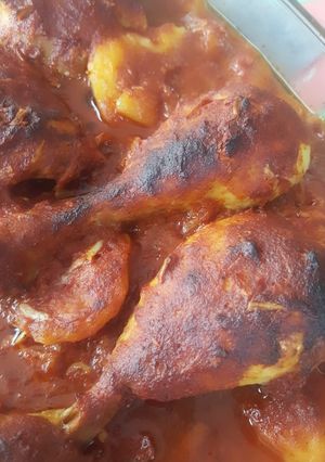 صورة لوصفة دجاج بالفرن حمض وتوم 🍋🍗