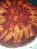 Torta invertida de manzana
