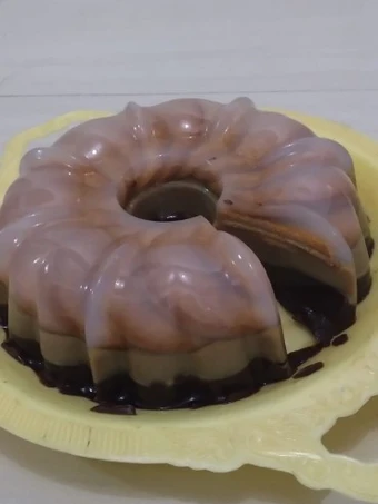 Cara Gampang Membikin Resep Puding marrie lapis kopi yang Menggugah Selera Anti Ribet, Mantap Sekali