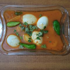 A picture of Aloo Ande Salan.