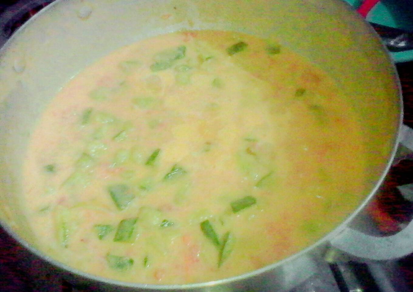 Guiso de ayote tierno con natilla