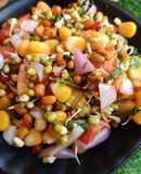 Sweetcorn mung bean sprout salad