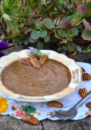 Una foto de Mantequilla de nueces pecan con miel y canela🤤