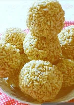 A picture of Murmura Ladoo (Mudhi Muan).