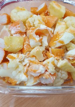 Una foto de Ensalada de coliflor