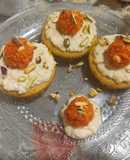 Oats-Motichoor Muffins with rich Rabri