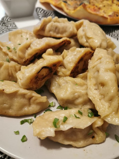 Una foto de Gyozas de cerdo🥟