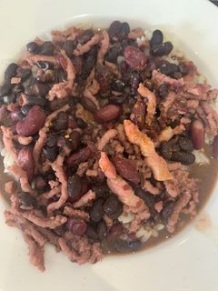 Foto de Feijão com Carne Picada