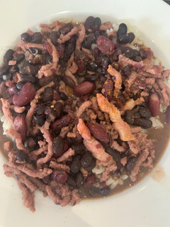 Foto de Feijão com Carne Picada