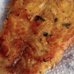 A picture of Lemon-parsley fish cake.
