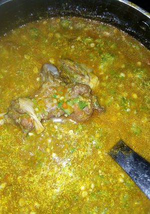 A picture of Okro soup.