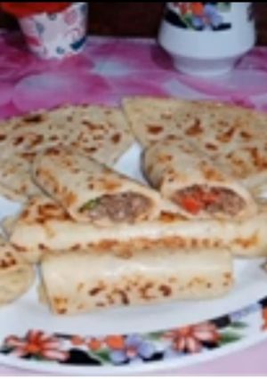صورة لوصفة عيش الشاورما السوري او كريب المحلات بطريقه سهله 🥞🥞
