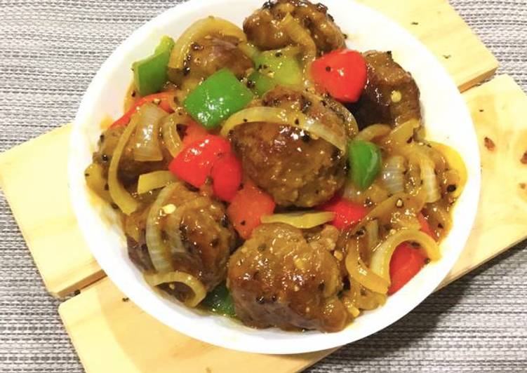 Black Pepper Meatballs