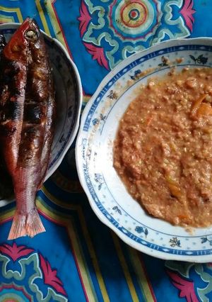 Foto resep Sambel Kacang ikan Bakar