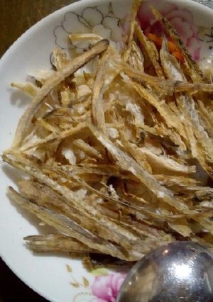 Hình của món Khô cá khoai chấm mắm xoài.