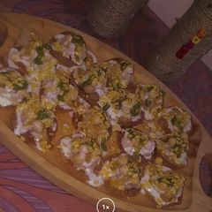 A picture of Papri Chaat.