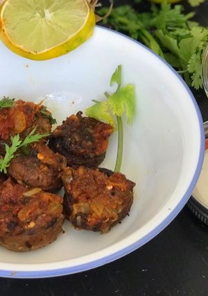 A picture of Stuffed Mushrooms.