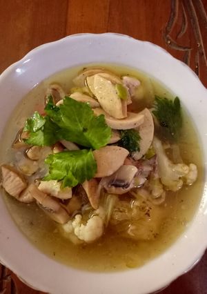 Foto resep Sop kondangan (sup ayam jamur)
