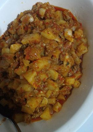 Foto resep Sambal daging kentang