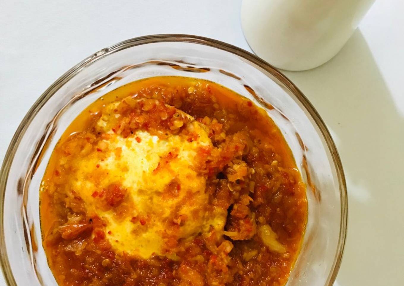 Telur balado udang cincang